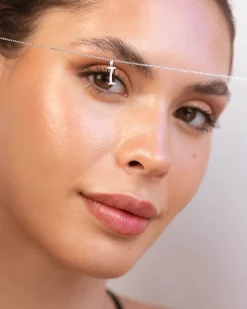 Silver Letter I Necklace