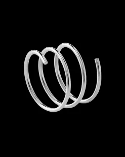 Silver Spiral Whirl Ring