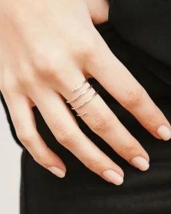 Silver Spiral Whirl Ring