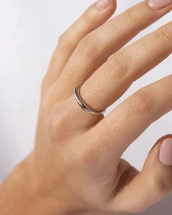 Smooth Skin Silver Ring
