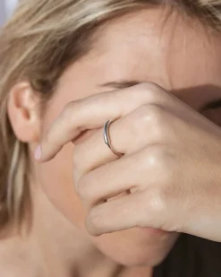 Smooth Skin Silver Ring