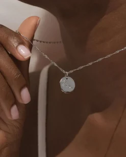 Taurus Zodiac Silver Necklace